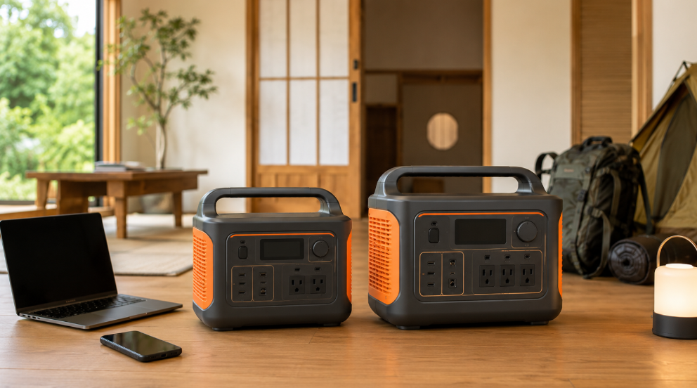 Jackery 1500 Newと2000 Newの違いを比較する記事表紙向けのポータブル電源イメージ
