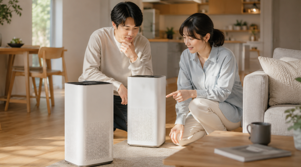 ACM556A-WとMC556A-Wを比較して選ぶ日本人の夫婦